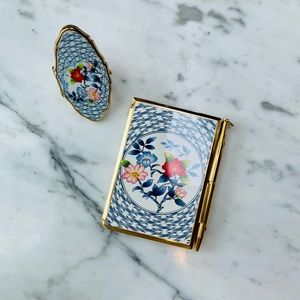 Stratton - Vintage - Notebook and Lipstick Mirror